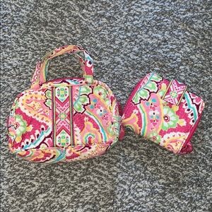 Vera Bradley Mini Purse with Matching Wallet